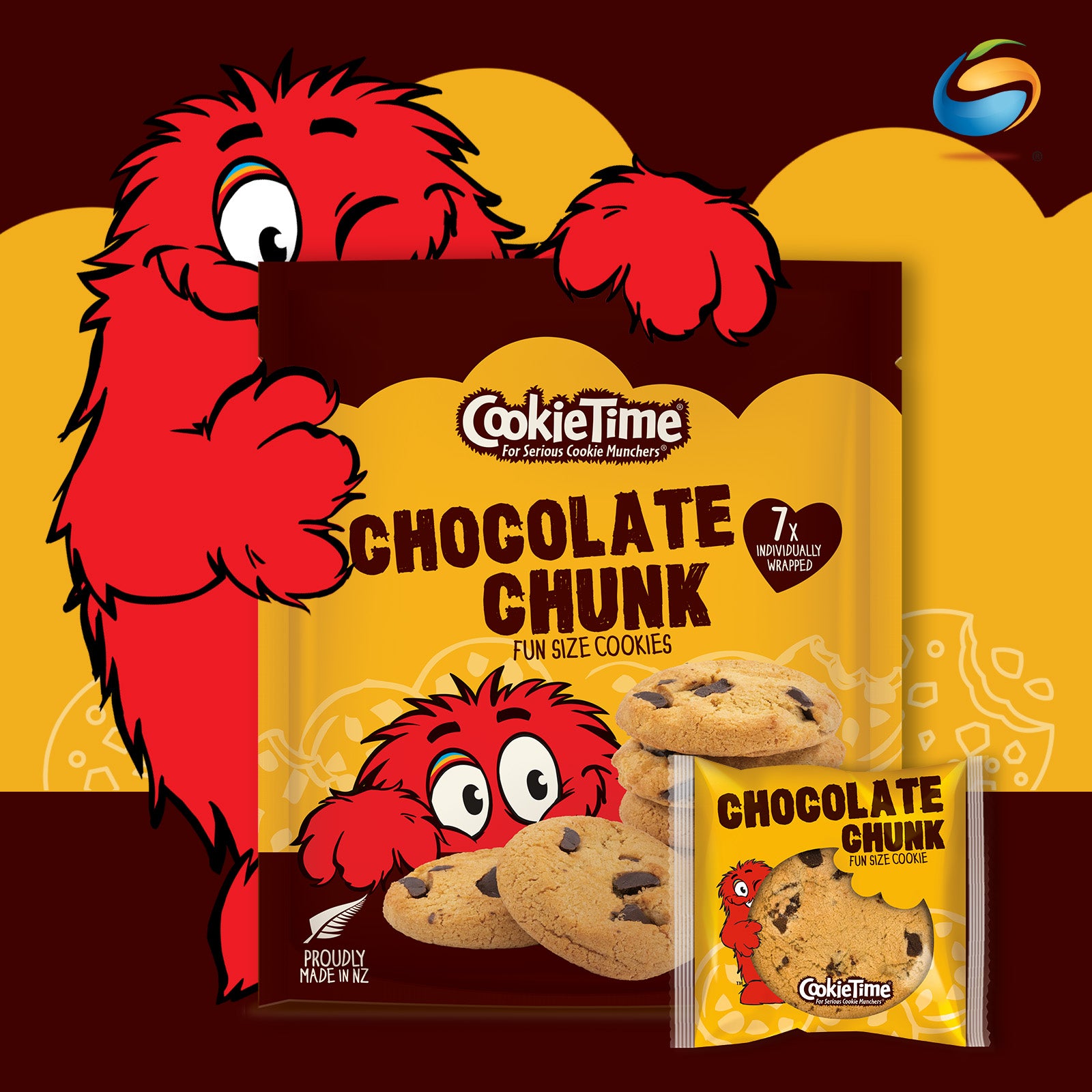 COOKIE TIME Fun Size Cookies Multipacks 7 X 20G
