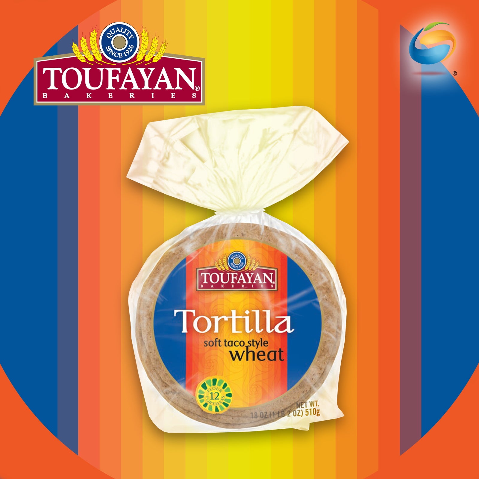 TOUFAYAN BAKERIES Tortilla (Soft Taco) 510G