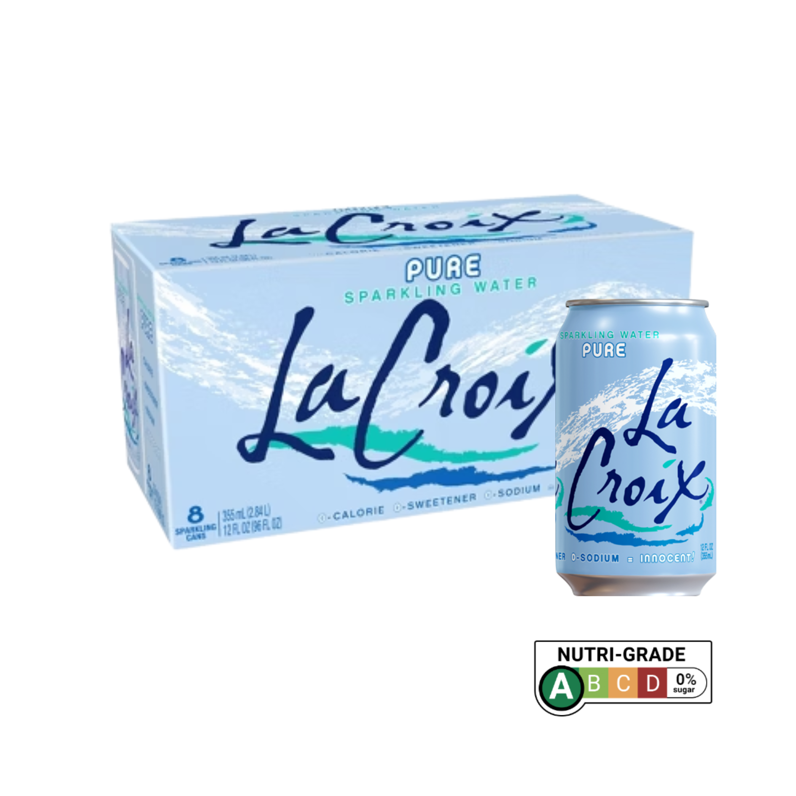 LaCroix Naturally Essenced Sparkling Water 355mL x 8