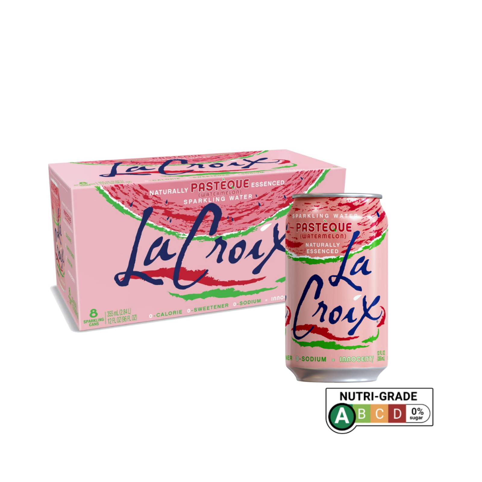 LaCroix Naturally Essenced Sparkling Water 355mL x 8