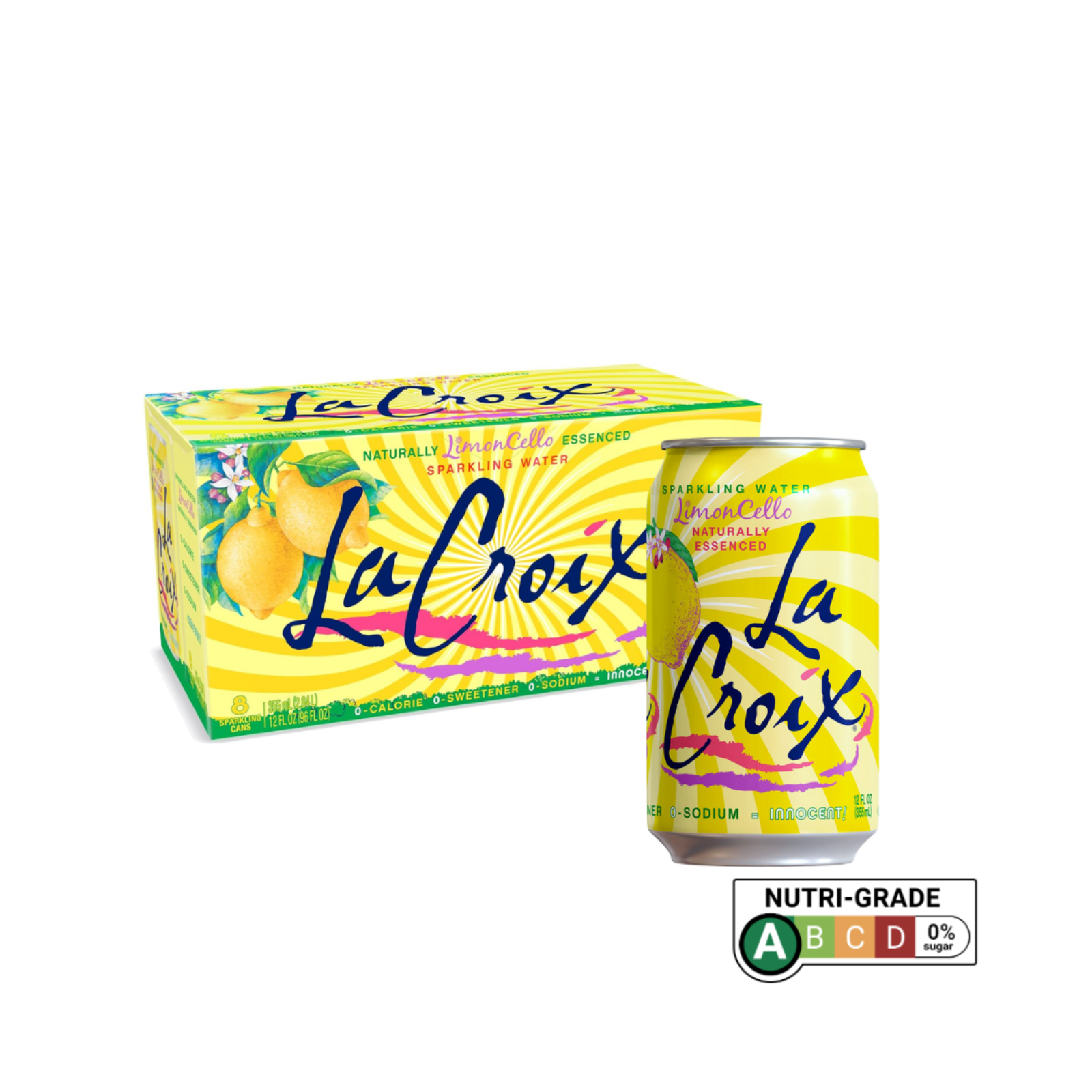 LaCroix Naturally Essenced Sparkling Water 355mL x 8