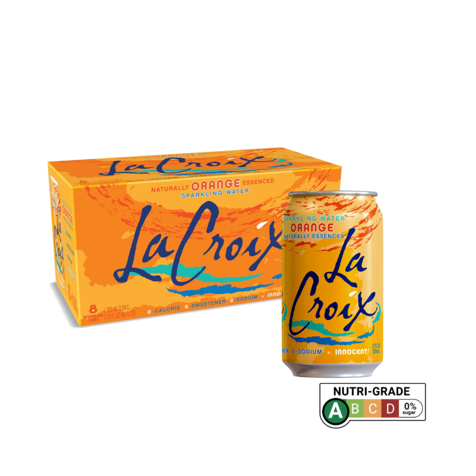 LaCroix Naturally Essenced Sparkling Water 355mL x 8