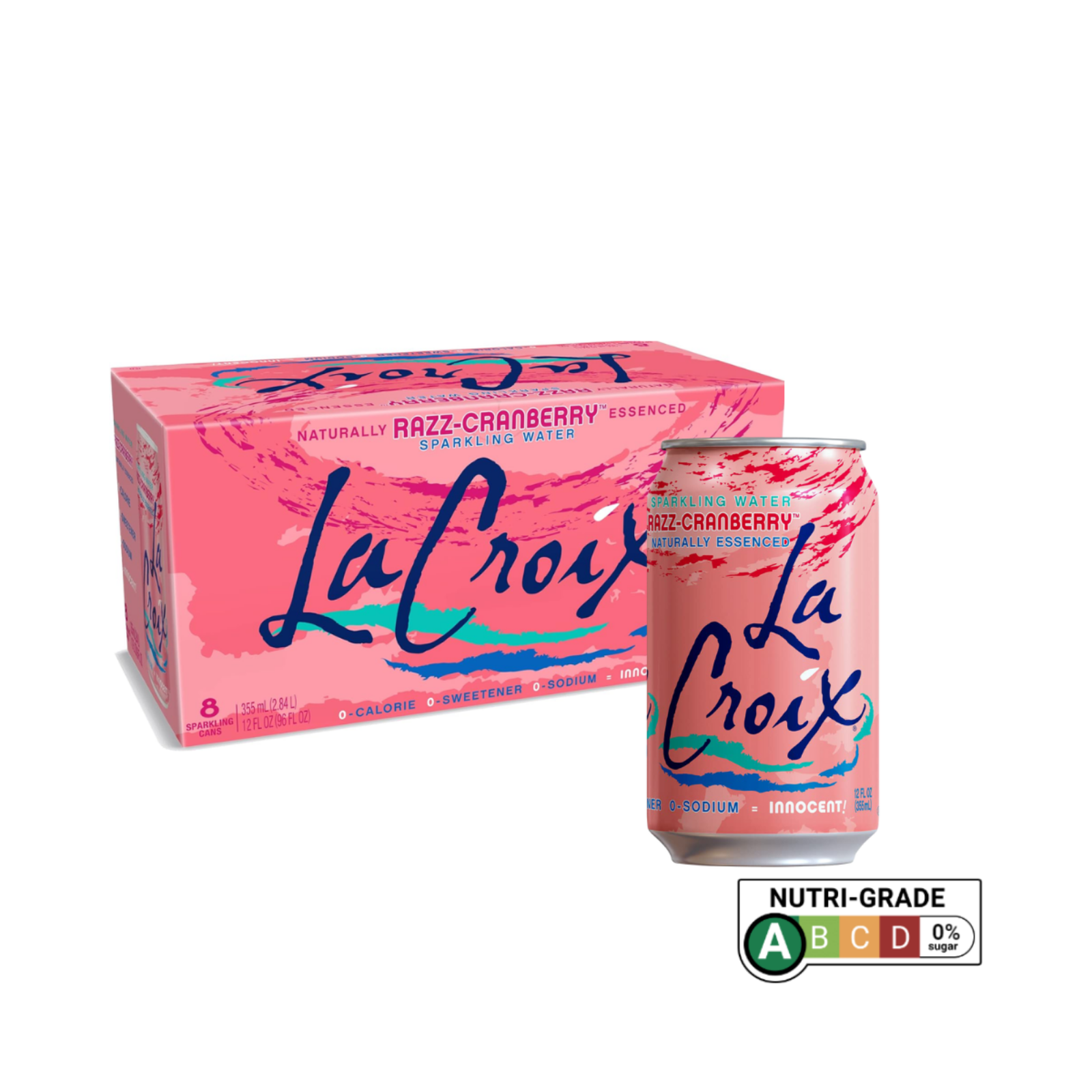 LaCroix Naturally Essenced Sparkling Water 355mL x 8