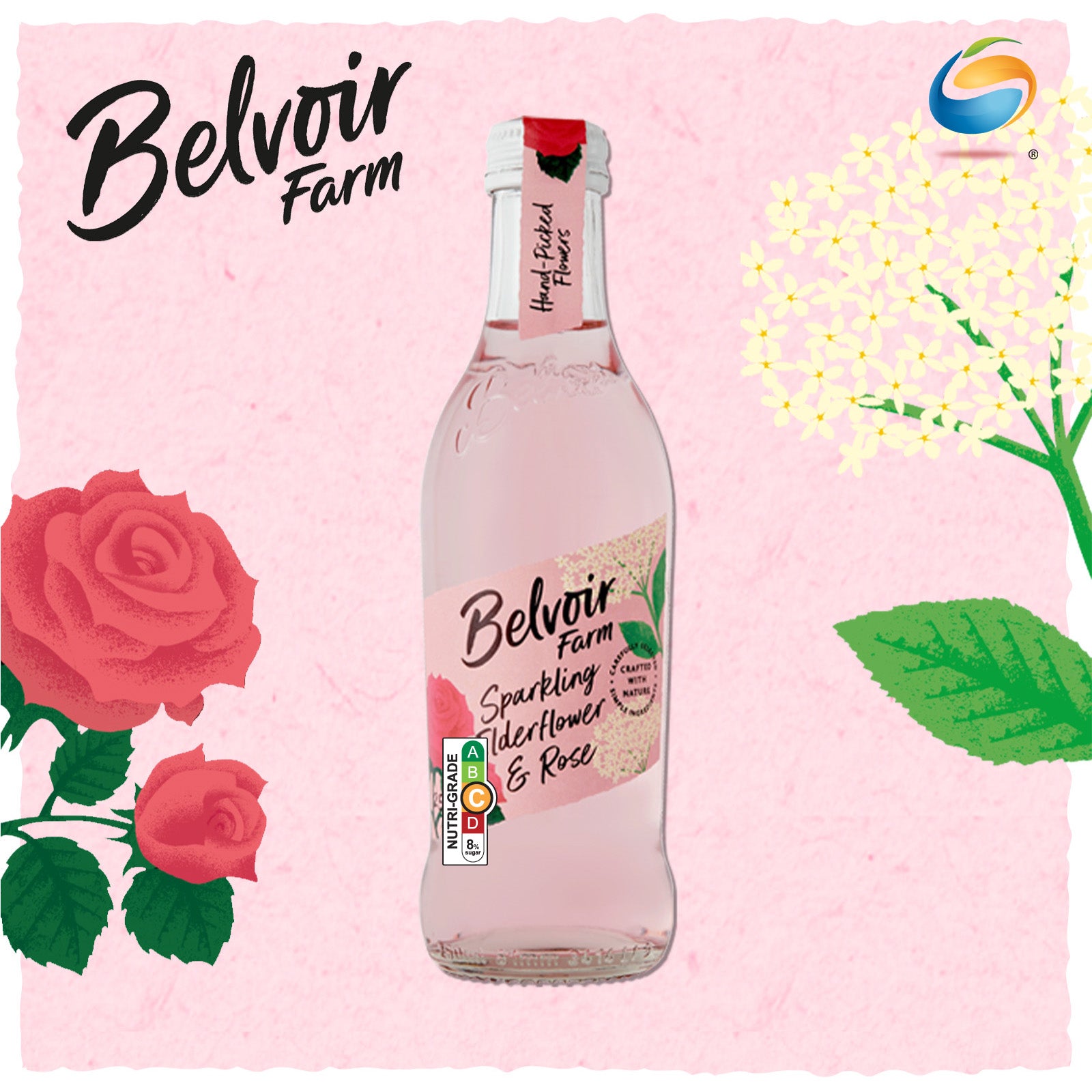 Belvoir Sparkling Juice 250mL x 12