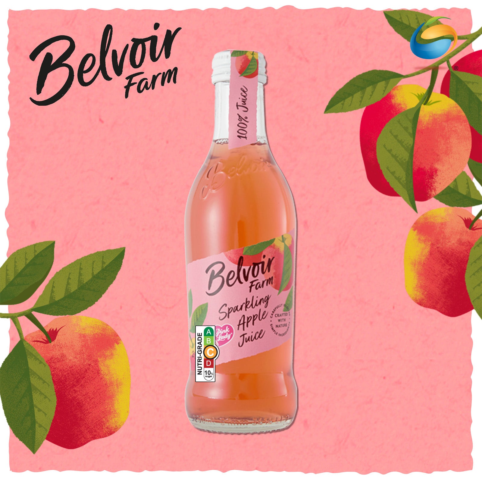 Belvoir Sparkling Juice 250mL x 12