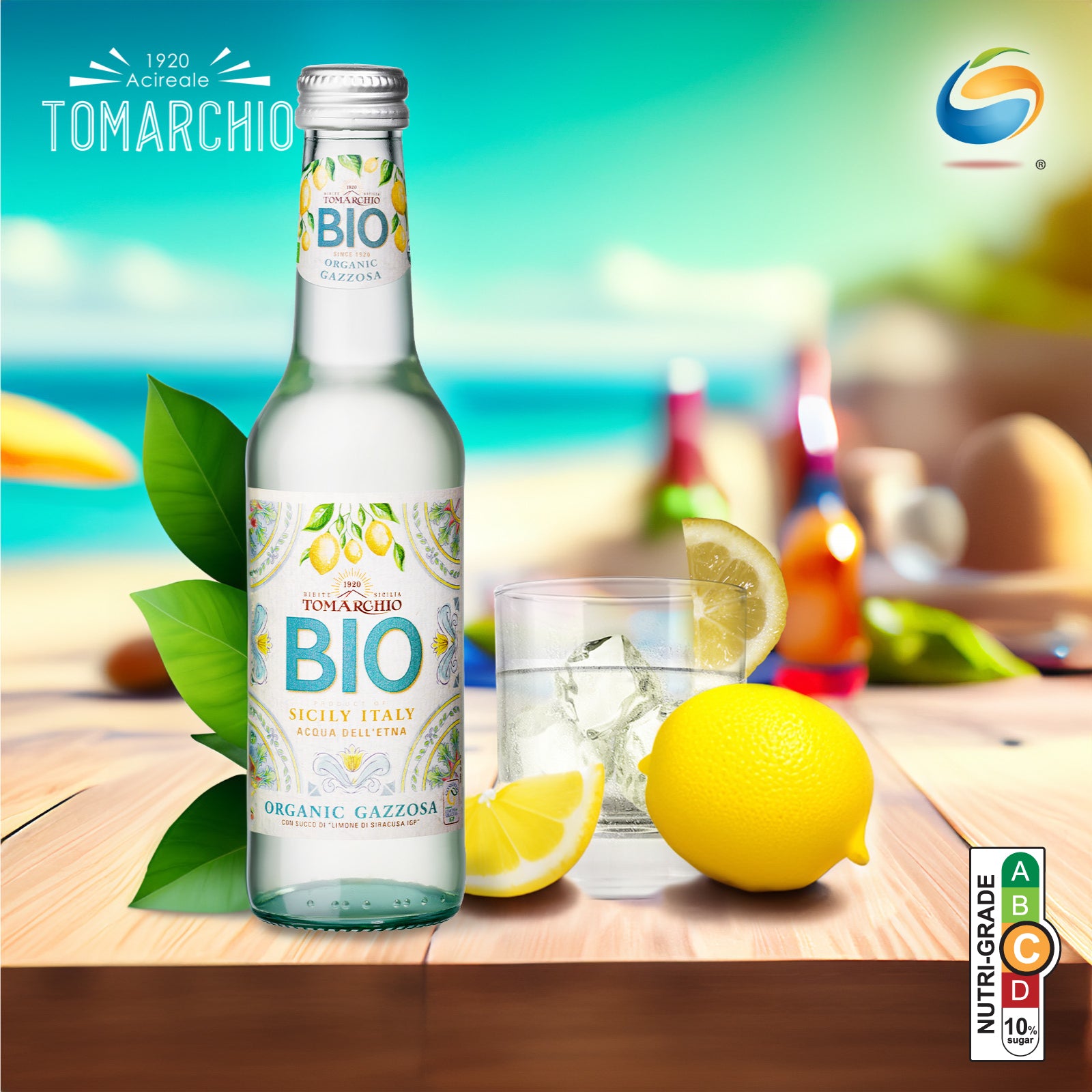 Tomarchio Organic Sparkling Juice 275mL x 4