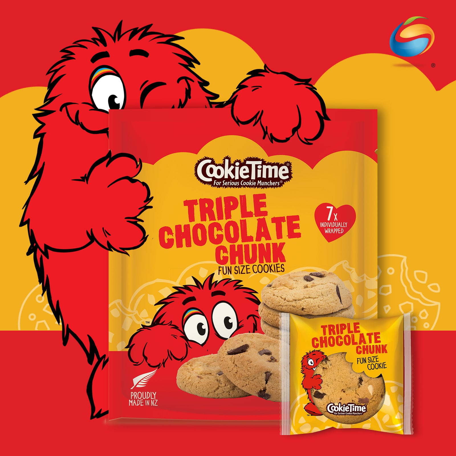 COOKIE TIME Fun Size Cookies Multipacks 7 X 20G