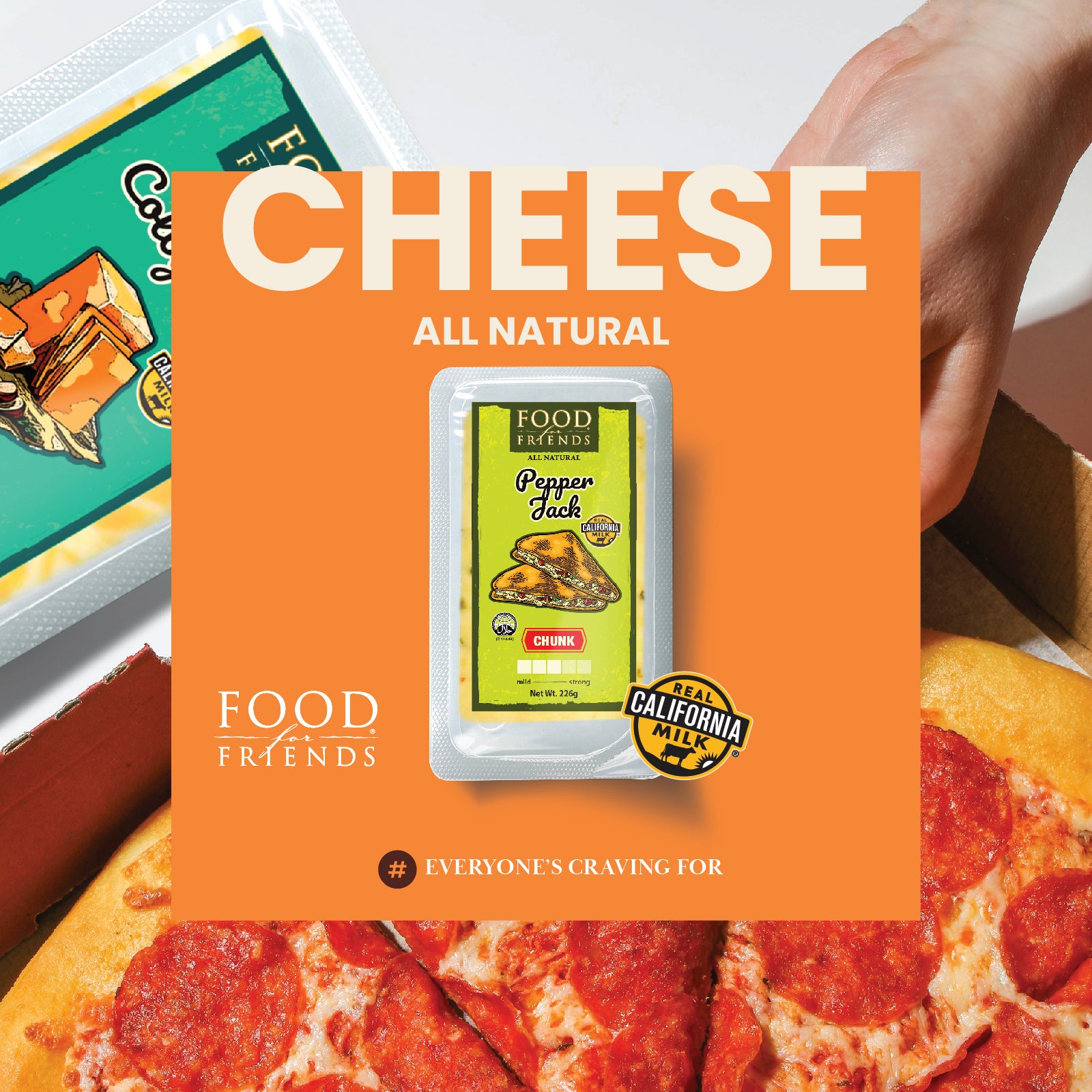 Food For Friends Cheese - Chunk 8Oz
