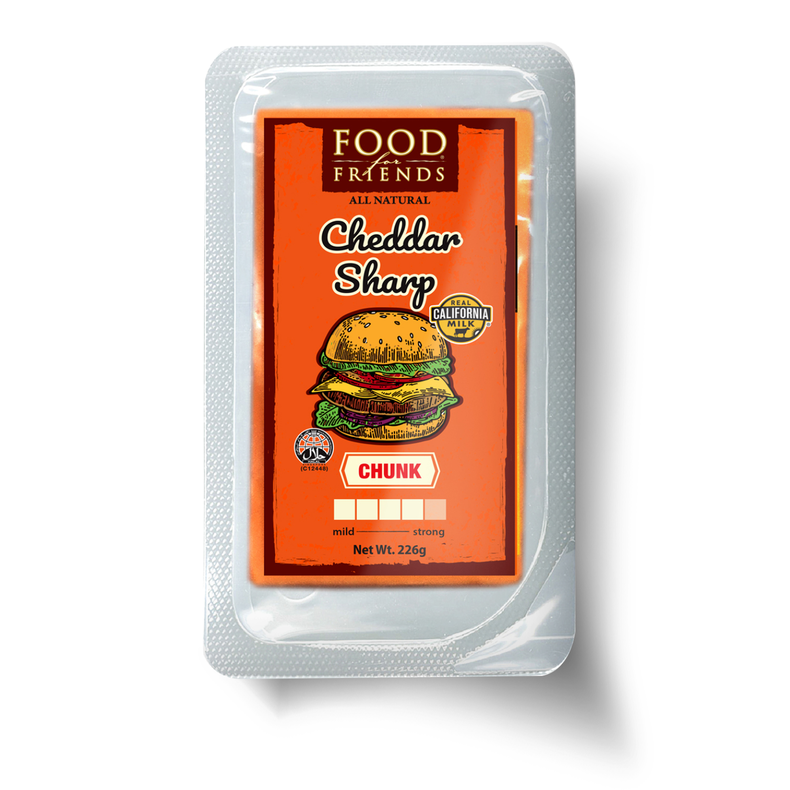 Food For Friends Cheese - Chunk 8Oz