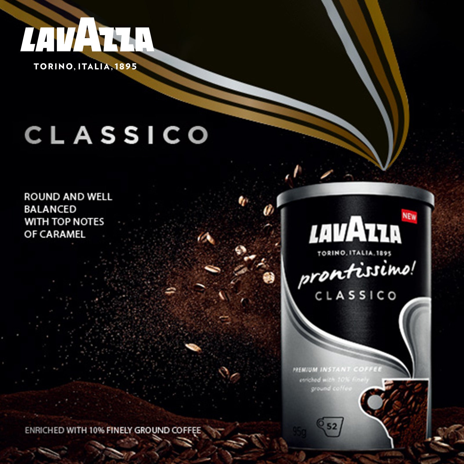 LAVAZZA prontissimo! Premium Instant Coffee 95G