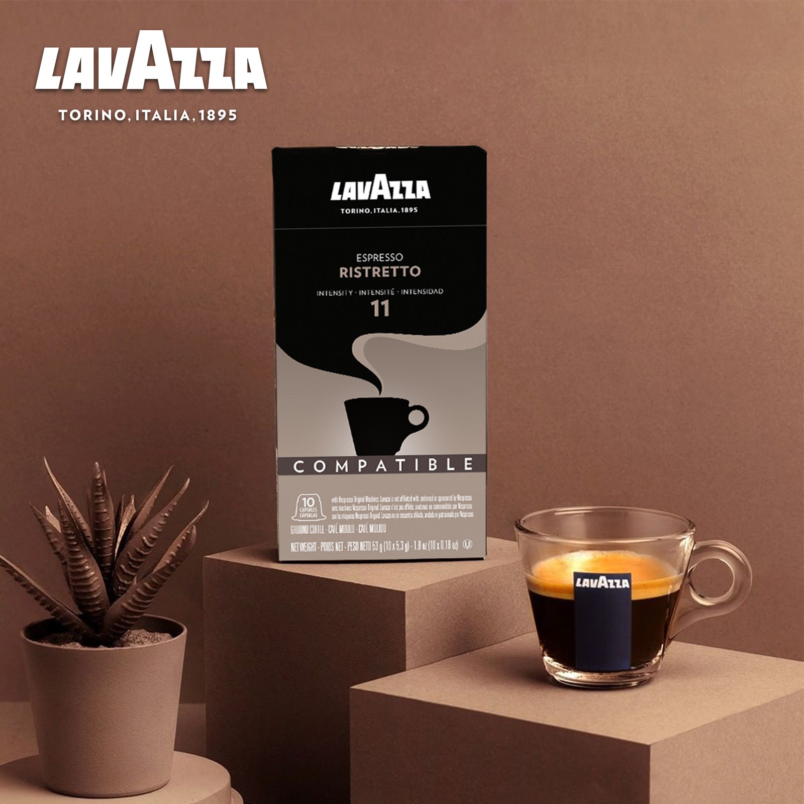 Lavazza Espresso Vigoroso, 5.5 G X 10 Nos Nespresso Compatible