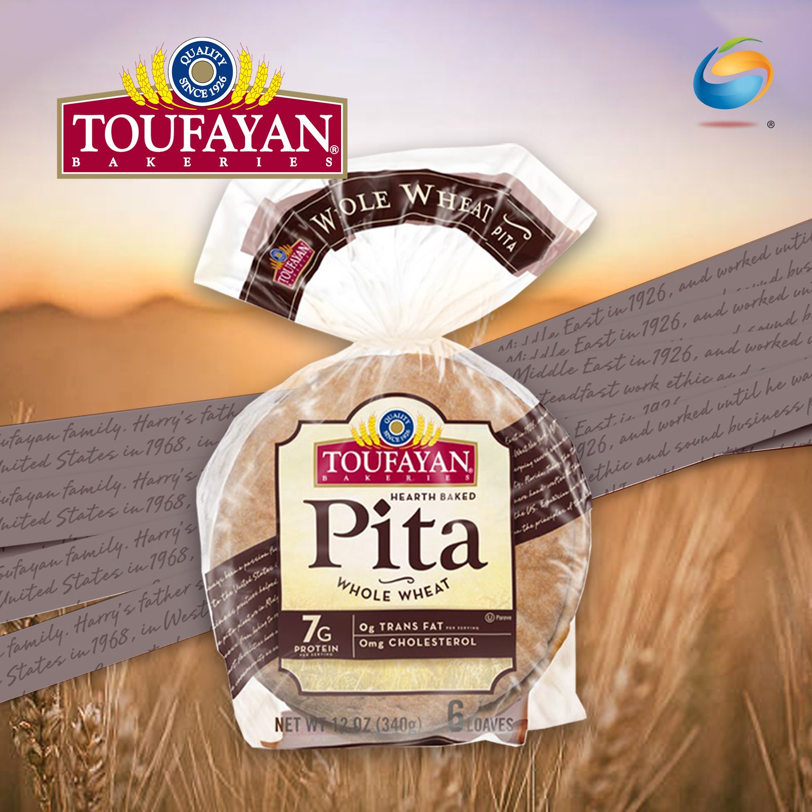 TOUFAYAN BAKERIES Pita Breads 340G